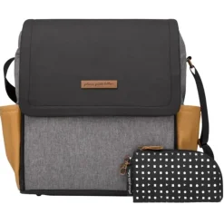 Petunia Pickle Bottom Petunia - Bolsa de Fraldas Boxy Backpack, Camelo/Grafite Discount
