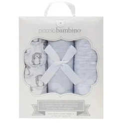 Piccolo Bambino - 3 peças de mantas de musselina na caixa - menino Clearance