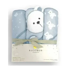 Piccolo Bambino - 3Pk Hooded Towel Blue Outlet