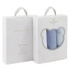 Piccolo Bambino - 3Pk Muslin Swaddles In Gift Box Blue Clearance
