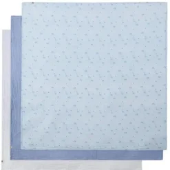 Piccolo Bambino - 3Pk Muslin Swaddles In Gift Box Blue Clearance