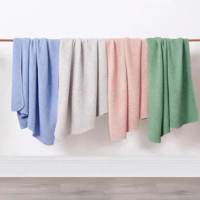 piccolo_bambino__sweater__SKUs98VBbXC_2.webp Piccolo Bambino - Sweater Knit Blanket On Wooden Hanger Pink Best