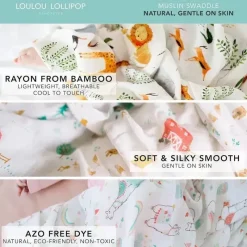 Loulou LOLLIPOP Pirulito Loulou - Swaddle de musselina, baleias azuis Hot