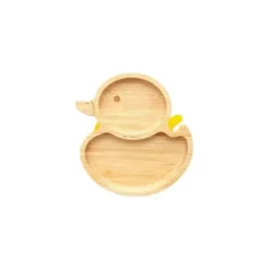 Eco Rascals Placa de sucção de bambu com duas seções de pato, amarelo Online