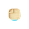 Eco Rascals Placa de sucção de bambu com duas seções Classic, azul Discount