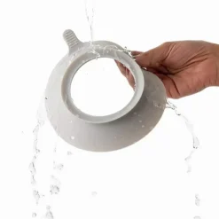 Eco Rascals Placa de sucção de bambu com três seções coruja, cinza Clearance