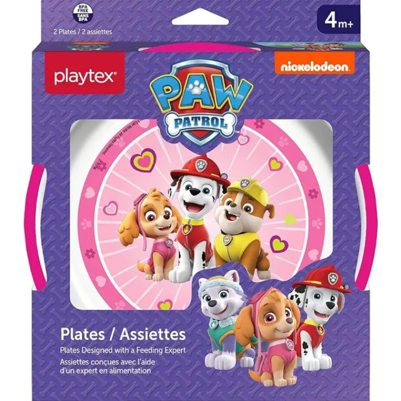 playtex__pratos_de_patrul_SKU51BT9qdS_0.webp Playtex - Pratos de patrulha canina para hora das refeições do bebê para meninas, pacote com 2 Fashion