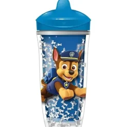 Playtex - Sispsters, Copo de bico com glitter Paw Patrol Stage 3, à prova de derramamento, à prova de vazamento, à prova de quebra, 9 onças Clearance