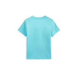 Ralph Lauren Polo - Camiseta de manga curta para bebê menino, azul claro New