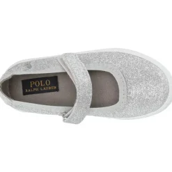 Ralph Lauren Polo - Sapatos Leyah Mary Jane, Brilho Prateado Clearance