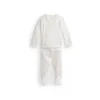 Ralph Lauren Polo Baby - Conjunto de calça de malha de algodão orgânico de manga comprida para meninas, rosa Hot
