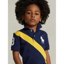 Ralph Lauren Polo Baby - Pónei Grande Camisa Polo de Algodão, Newport Marinho Multi Online