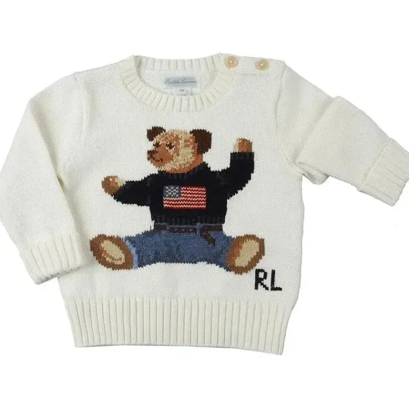 polo_ralph_lauren_baby__s_SKUxWMXZML6_0.webp Ralph Lauren Polo Baby - Suéter de Manga Longa Bandeira Urso, Nevis Discount