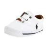 Ralph Lauren Polo Baby - Tênis de lona branco Vaughn básico Outlet