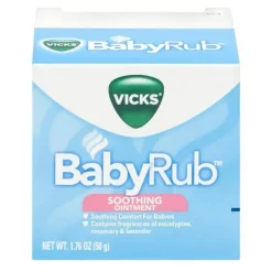 Vicks Pomada calmante BabyRub, 1,76 OZ Outlet