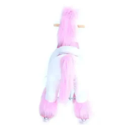PonyCycle Pink Unicorn 4-10 Anos, Crianças Unicorn Ride on Toy, Ride on Unicorn Toy Toy Plush, Pink Pony Outlet
