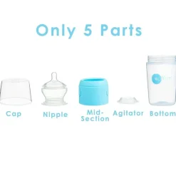 PopYum Pop Yum - Baby Bottle Starter Set 4 Pack, Blue Online