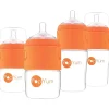 PopYum Pop Yum - Baby Bottle Starter Set 4 Pack, Orange Clearance