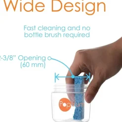 PopYum Pop Yum - Baby Bottle Starter Set 4 Pack, Orange Clearance