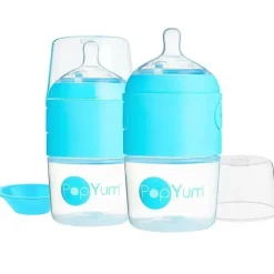 PopYum - 2 unidades de mamadeira para fazer fórmula anti-cólica 5 onças, azul celeste Sale