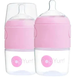 PopYum - 2 unidades de mamadeira para fazer fórmula anti-cólica 5 onças, roxo pastel Clearance