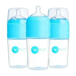 PopYum - 3Pk Fórmula Anti-Cólica Fazendo Mamadeira 9 Oz, Azul Céu Sale