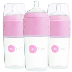 PopYum - 3Pk Fórmula Anti-Cólica Fazendo Mamadeira 9 Oz, Roxo Pastel Sale