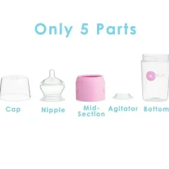 PopYum - 3Pk Fórmula Anti-Cólica Fazendo Mamadeira 9 Oz, Roxo Pastel Sale