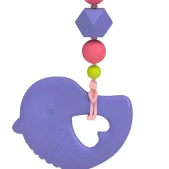Nuby Porta-chupeta 0M+ com contas de silicone e mordedor - sortido Online