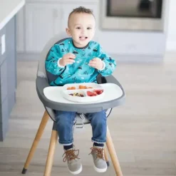 Bumkins Prato de silicone , azul Best