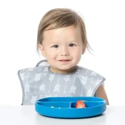 Bumkins Prato de silicone - Azul escuro Outlet