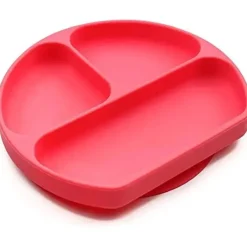 Bumkins Prato de silicone , vermelho Clearance