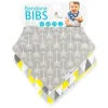 Primo Passi - Babador Bandana Seta Branca/Triângulo Amarelo 2Pk Clearance