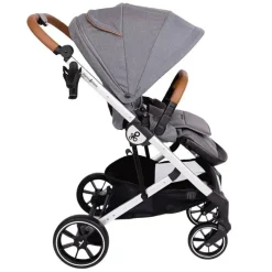 Primo Passi - Carrinho Icon V2, Recém-nascido a Criança com Assento Reversível e Dobra Compacta, Cinza Melange Discount