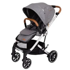 Primo Passi - Carrinho Icon V2, Recém-nascido a Criança com Assento Reversível e Dobra Compacta, Cinza Melange Discount