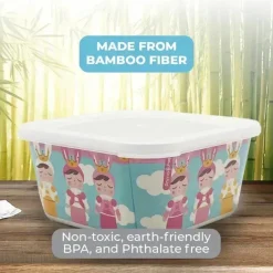 Primo Passi - Conjunto de recipientes para comida infantil de fibra de bambu 3Pk, Metoo Sale