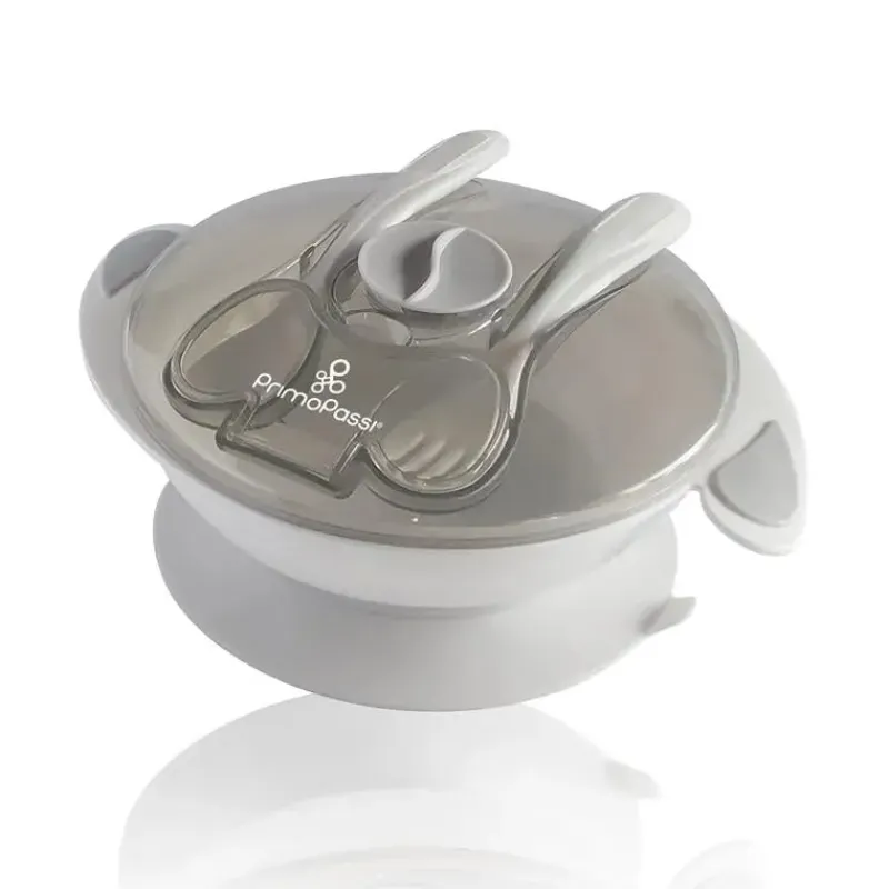 primo_passi__conjunto_de__SKUv2K95Eqm_0.webp Primo Passi - Conjunto de alimentação com tigela de sucção para bebês, cinza New