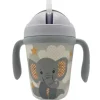 Primo Passi - Copo Infantil em Fibra de Bambu com Alça/Palha, Pequeno Elefante New