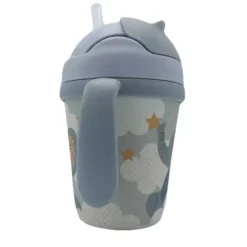 Primo Passi - Copo Infantil em Fibra de Bambu com Alça/Palha, Pequeno Elefante New