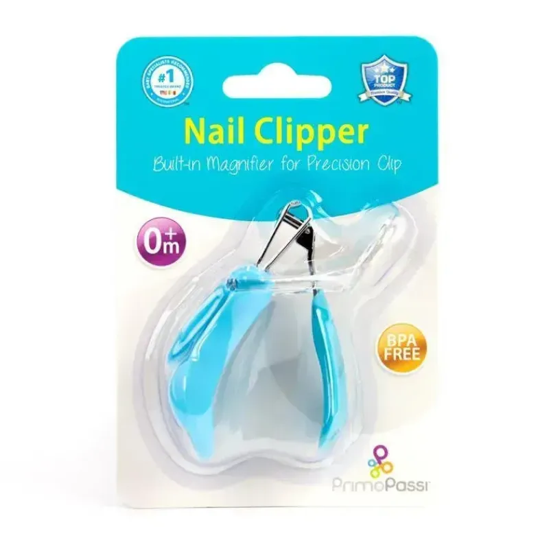 Primo Passi - Cortador de unhas azul bebê com lupa Best