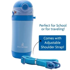Primo Passi - Frasco de Palha Isolado 12oz/350ml, Azul Outlet