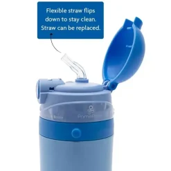 Primo Passi - Frasco de Palha Isolado 12oz/350ml, Azul Outlet