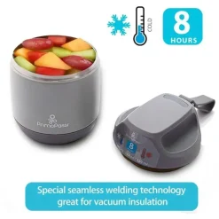 Primo Passi - Frasco para Comida Isolado para Bebê 12Oz/350Ml, Cinza Sale
