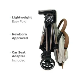 Primo Passi - Icon Travel Stroller Edição Especial, Moldura Cromada/Bege New