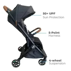 Primo Passi - Icon Travel Stroller Special Edition, Black Fashion