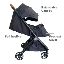 Primo Passi - Icon Travel Stroller Special Edition, Black Fashion