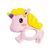 Primo Passi - Mordedor de bebê de silicone, unicórnio rosa Fashion