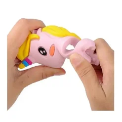 Primo Passi - Mordedor de bebê de silicone, unicórnio rosa Fashion