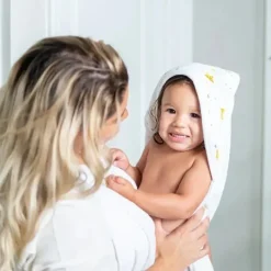 Primo Passi - Toalha Terry com Capuz e Avental para Bebê, Branca Clearance