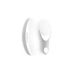 MacroBaby Primo Passi Conjunto de escovas e pentes supermacios para bebês (rosa) + Condicionador Magic Detangler Best